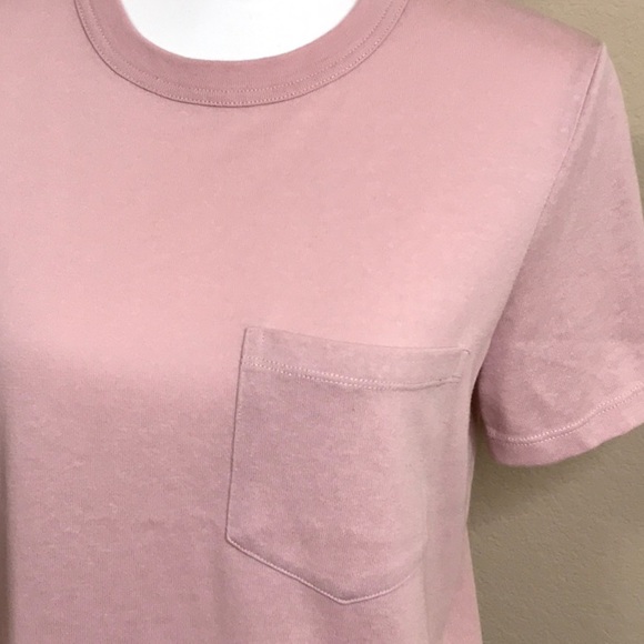 Madewell Tomboy Pocket Tee in Dusty Pink - Picture 2 of 11